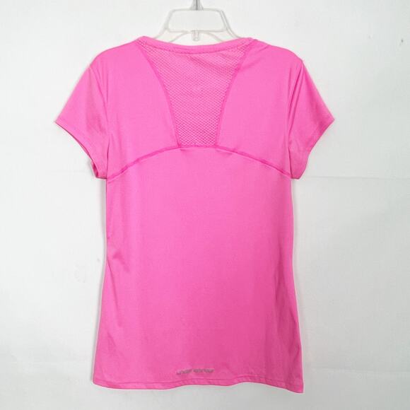 Under Armour Heat Gear Semi Fitted Athletic Wear Pink Top Size Small - Picture 4 of 9